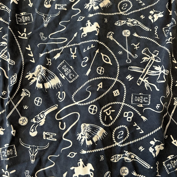 H Bar C California Ranch Men's Shirt XL Rockridge in Navy Blue Pearl‎ Snap - Picture 6 of 10